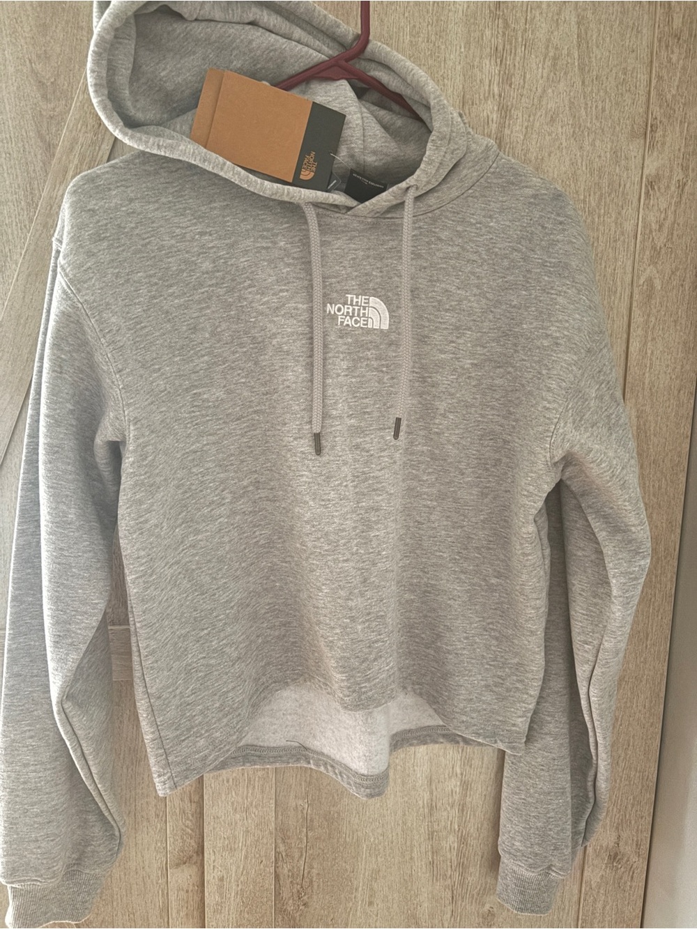 The North Face Evolution Hi Lo Cropped Hoodie Gray | M NWT